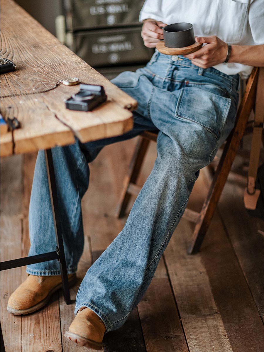1937 Baggy Fit Denim Work Pants