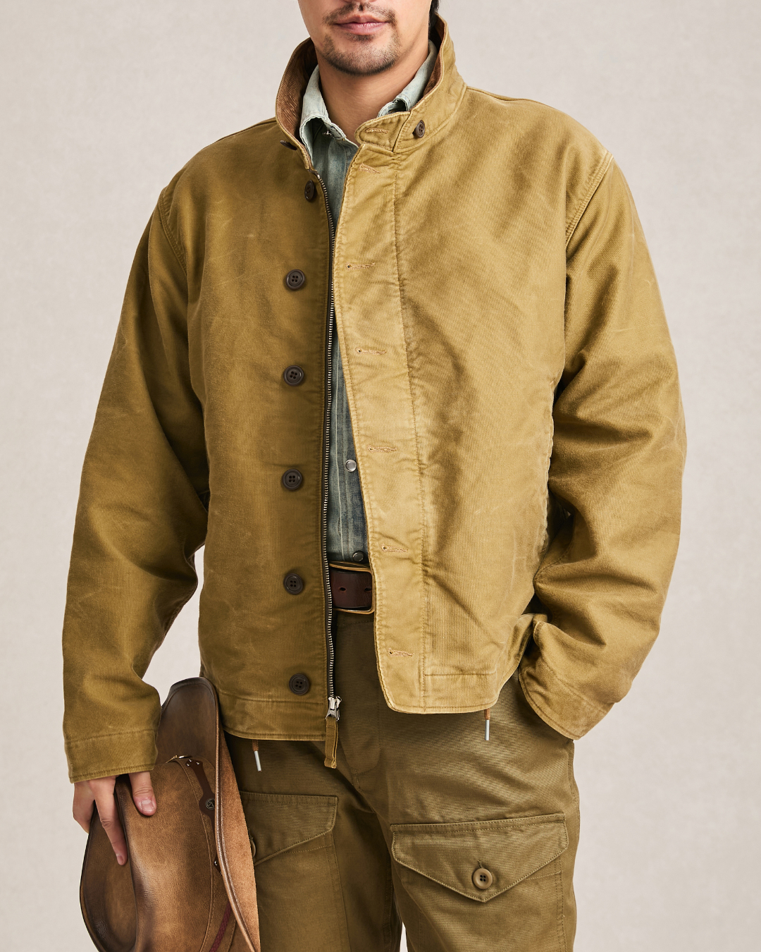 CORDUROY COLLAR COTTON N-1 DECK JACKET