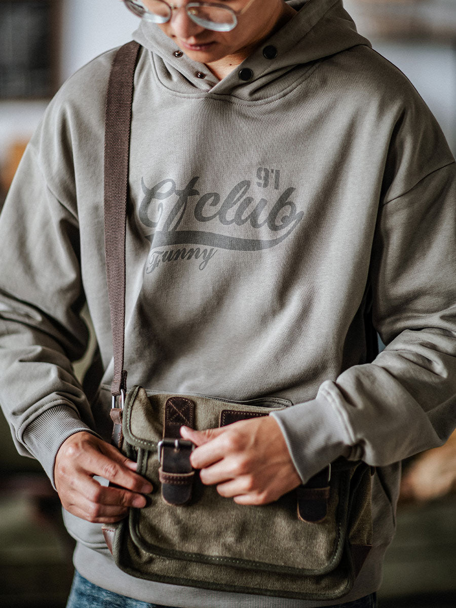 SNAP-BUTTON HOODIE